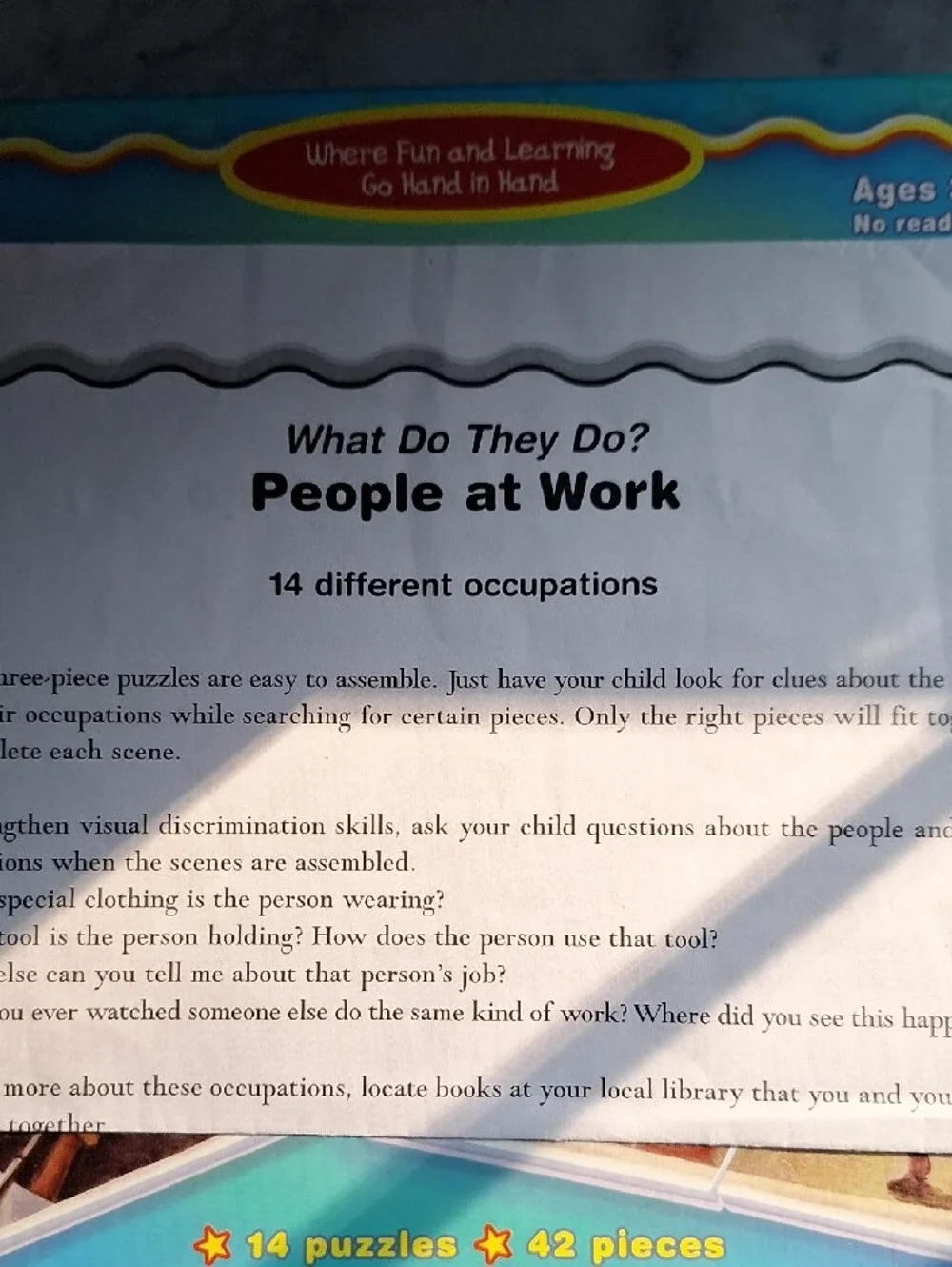 People at Work Kids Puzzle Game